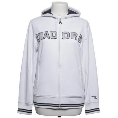 Hoodie (White, Black) from Diadora Cotton, Polyester