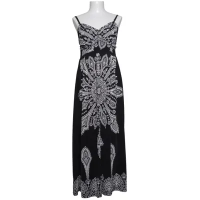 Maxi dress (Black, White) from Elissa Elastane, Polyester