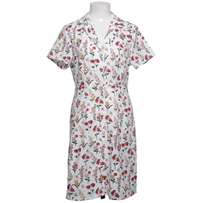 Skjortekjole (Hvid, Rød, Flerfarvet) fra Allegra K Elastan, Polyester