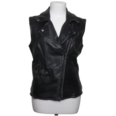Biker gilet (Vest 015) van Goosecraft Katoen, Leer, Polyester