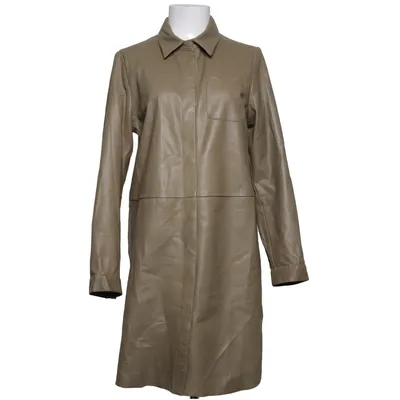 Leather coat (Beige) from Transmission Leather, Polyester