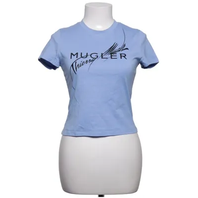 T-shirt (Blauw) van Mugler x H&M Katoen