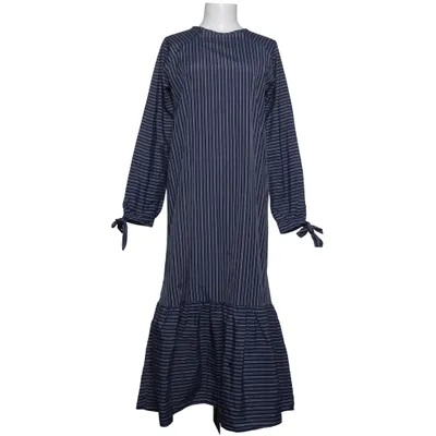 Maxi jurk (Blauw, Wit) van Benin Style Katoen, Polyester