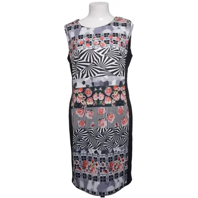 Dress (Black, Multicolored) from Elisa Immagine Elastane, Polyester
