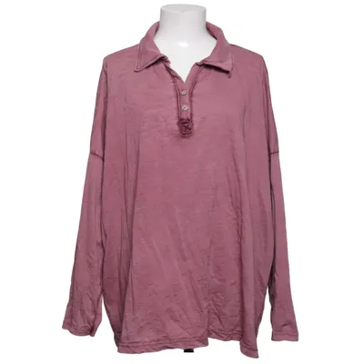 Henley shirt (Roze) van Reunion Katoen, Elastaan