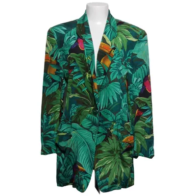 Blazer (Grün, Mehrfarbig) von Linda Allard Ellen Tracy Seide