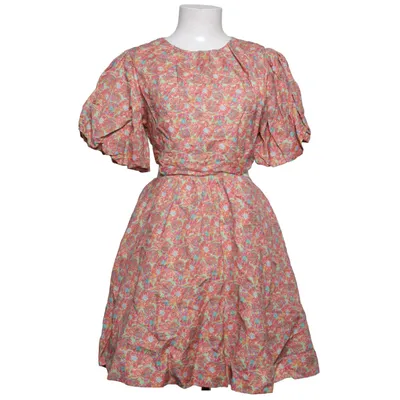 Jurk (Rood, Blauw, Meerkleurig) van By Malina Katoen, Linnen, Viscose