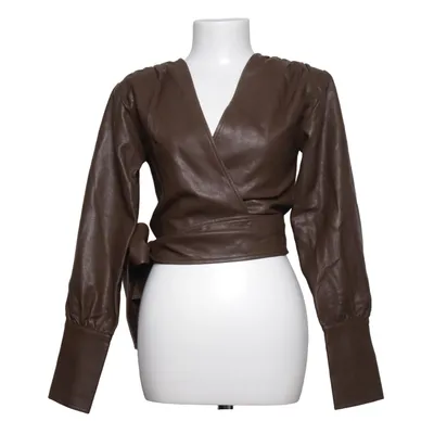 Wikkelblouse (Bruin) van Adoore Katoen, Polyester, Polyurethaan