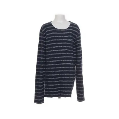 Long sleeve T-shirt (Blue, White) from DWG Cotton