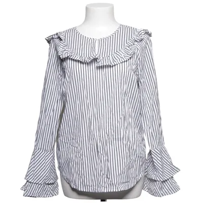Bluse (Sort, Hvid) fra Stella Nova Bomuld, Elastan, Polyamid
