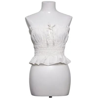 Tube top (White) from H&M Cotton, Viscose