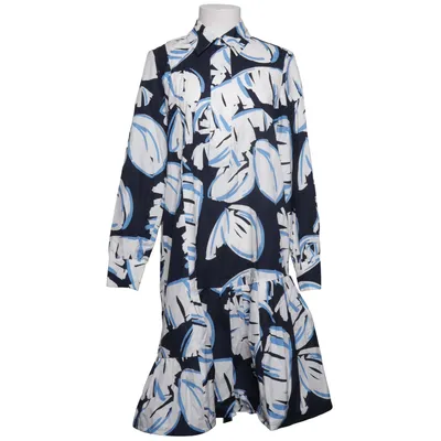 Dress (Blue, White, Multicolored) from Luisa Cerano Cotton