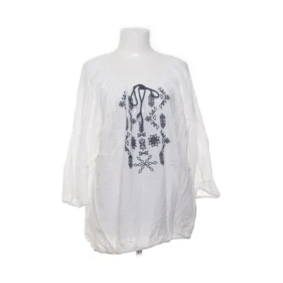 Blouse (Wit, Blauw) van XLNT by KappAhl Katoen