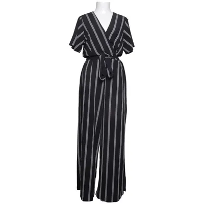 Jumpsuit (Zwart, Wit) van Monteau Elastaan, Polyester