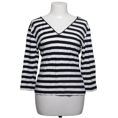 Langærmet t-shirt (Sort, Hvid) fra Ben Barton Elastan, Viscose
