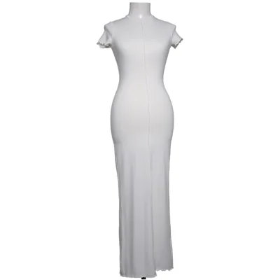 Maxikleid (Weiß) von Divided by H&M Polyester, Viskose, Elasthan
