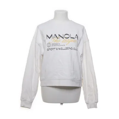 Collegetröja (Vit) från Manola Ekologisk bomull