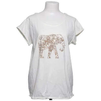 T-shirt (Blanc, Marron) de Colours Of The World Coton
