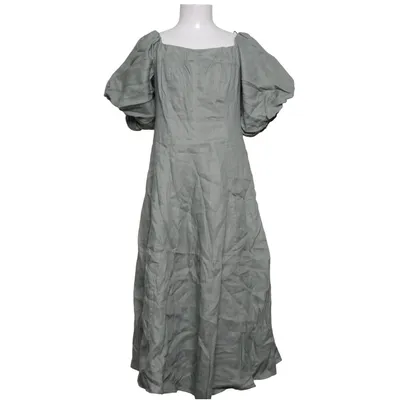 Robe (Vert) de Mango Coton, Lin
