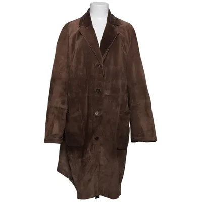 Leather coat (Brown) Leather, Polyester