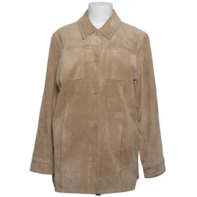 Läderjacka (Beige) från Eddie Bauer Skinn, Polyester