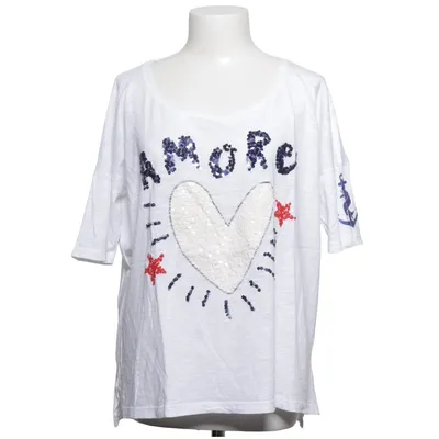 T-shirt (Vit, Blå, Röd) från Grace Bomull, Modal