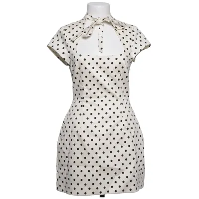 Dress (White, Black) from Zara Cotton, Elastane, Polyester