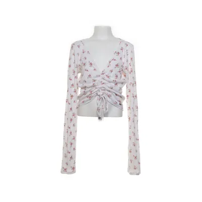 Crop top (Vit, Flerfärgad) från Hollister California Bomull, Elastan