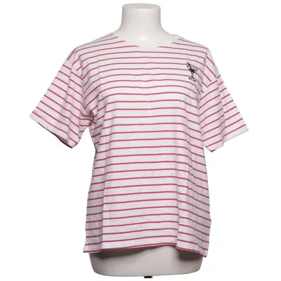 T-shirt (Wit, Roze) van Sora Elastaan, Organisch katoen