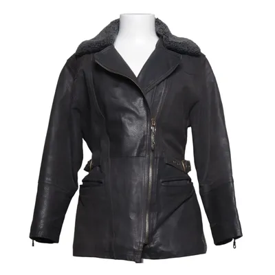 Shearling jacket (Black) from Saki Leather