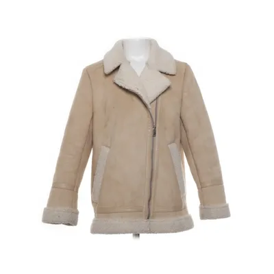 Shearlingjacka (Beige, Vit) från Zara Girls Elastan, Polyester
