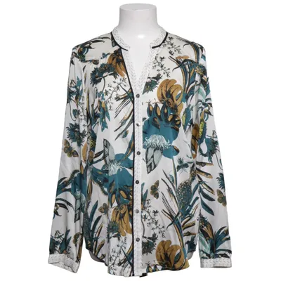 Blouse (Blanc, Multicolore) de PBO Élasthane, Soie