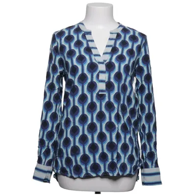 Blouse (Blauw, Wit, Zwart) van Emily van den Bergh Viscose