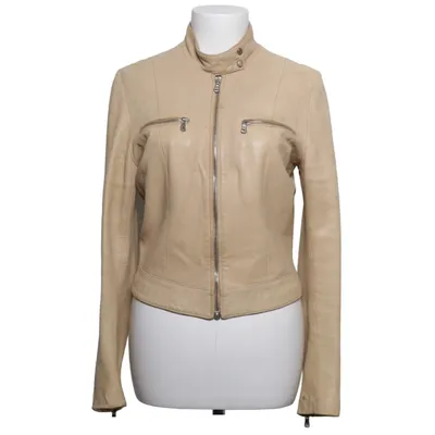 Leather jacket (Beige) from Vent couvert Leather, Polyester
