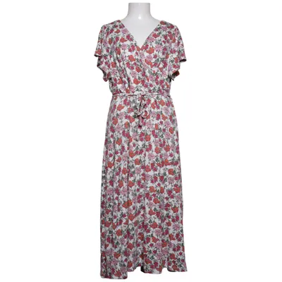 Wickelkleid (Weiß, Pink, Rot) von Indiska Elasthan, Viskose