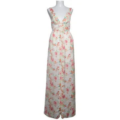 Maxi dress (White, Multicolored) from Zara Trafaluc Polyester
