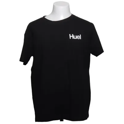 T-shirt (Zwart) van Huel Katoen, Elastaan