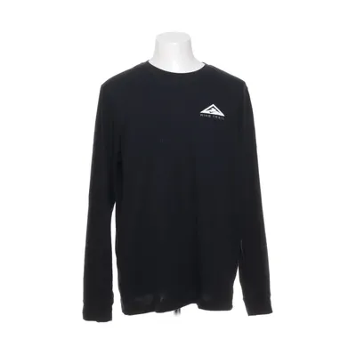Lange mouwen shirt (Zwart) van Nike Trail Katoen, Polyester