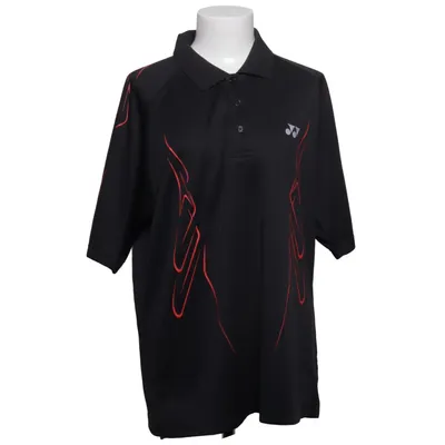Polo (Noir, Rouge) de Yonex Polyester