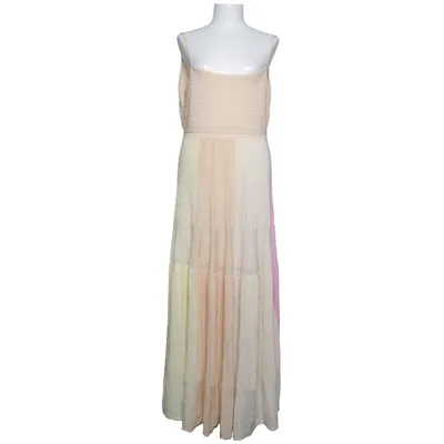 Långklänning (Gul, Rosa, Beige) från Sita Murt Akryl, Linne, Nylon
