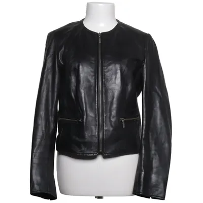 Lederjacke (Schwarz) von Saki Collection Leder, Polyester