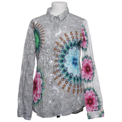 Shirt (White, Multicolored) from Desigual Cotton