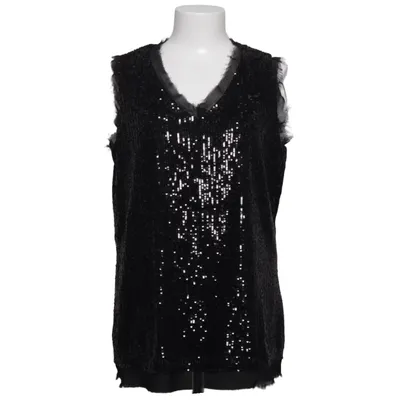 Tank Top (Black) from Alba Moda Elastane, Polyester, Viscose