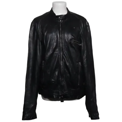 Leather jacket (Black) from MDK Cotton, Leather, Polyester