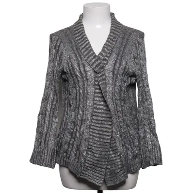 Cardigan (Gris, Argent) de Charter Club Acrylique, Coton, Fibre métallique, Polyamide