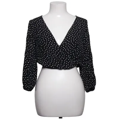Crop top (Zwart, Wit) van Hollister Elastaan, Polyester, Viscose