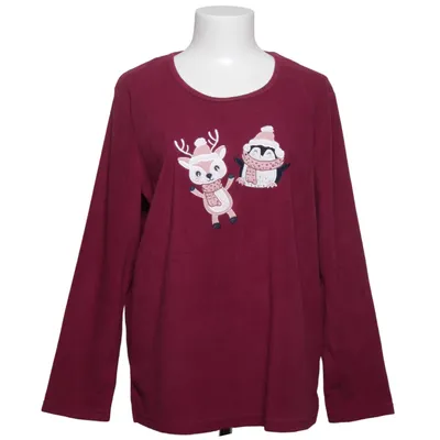 Pajama sweater (Red) from Polarstern Polyester