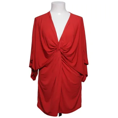 Jurk (Rood) van Ms Mode Elastaan, Polyester