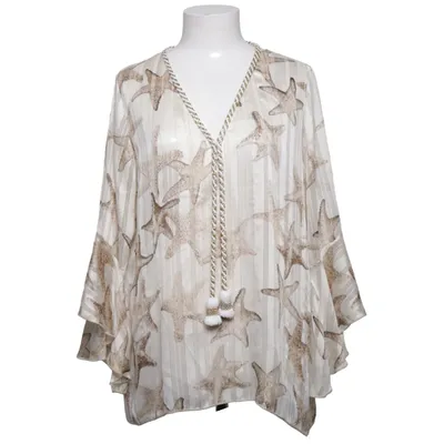 Blouse (Beige, Marron) de Trois Ka Polyester