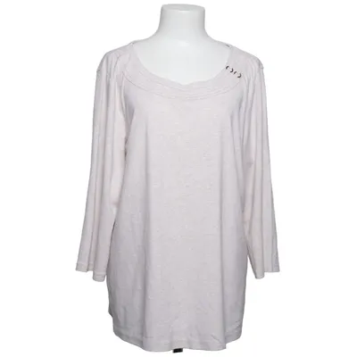 Långärmad t-shirt (Beige) från Karen Scott Bomull, Polyester